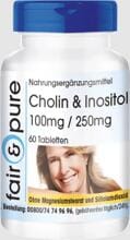 fair & pure Cholin (100 mg) & Inositol (250 mg), 60 Tabletten Dose
