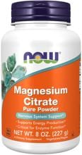 Now Foods Magnesium Citrate Pure Powder, 227 g Dose, Unflavoured