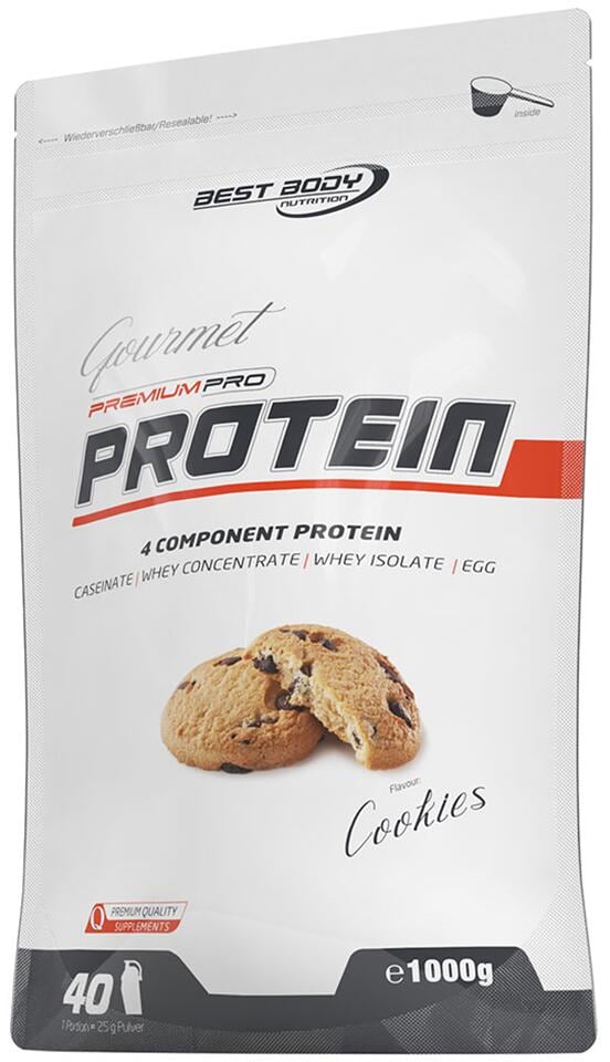 Best Body Nutrition Pro Protein, 1000 g Zipp-Beutel, Cookies