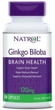 Natrol Ginkgo Biloba, 120 mg, 60 Kapseln