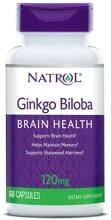 Natrol Ginkgo Biloba, 120 mg, 60 Kapseln