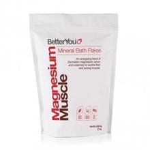 BetterYou Magnesium Bath Flakes Muscle - Badezusatz, 1000 g Beutel