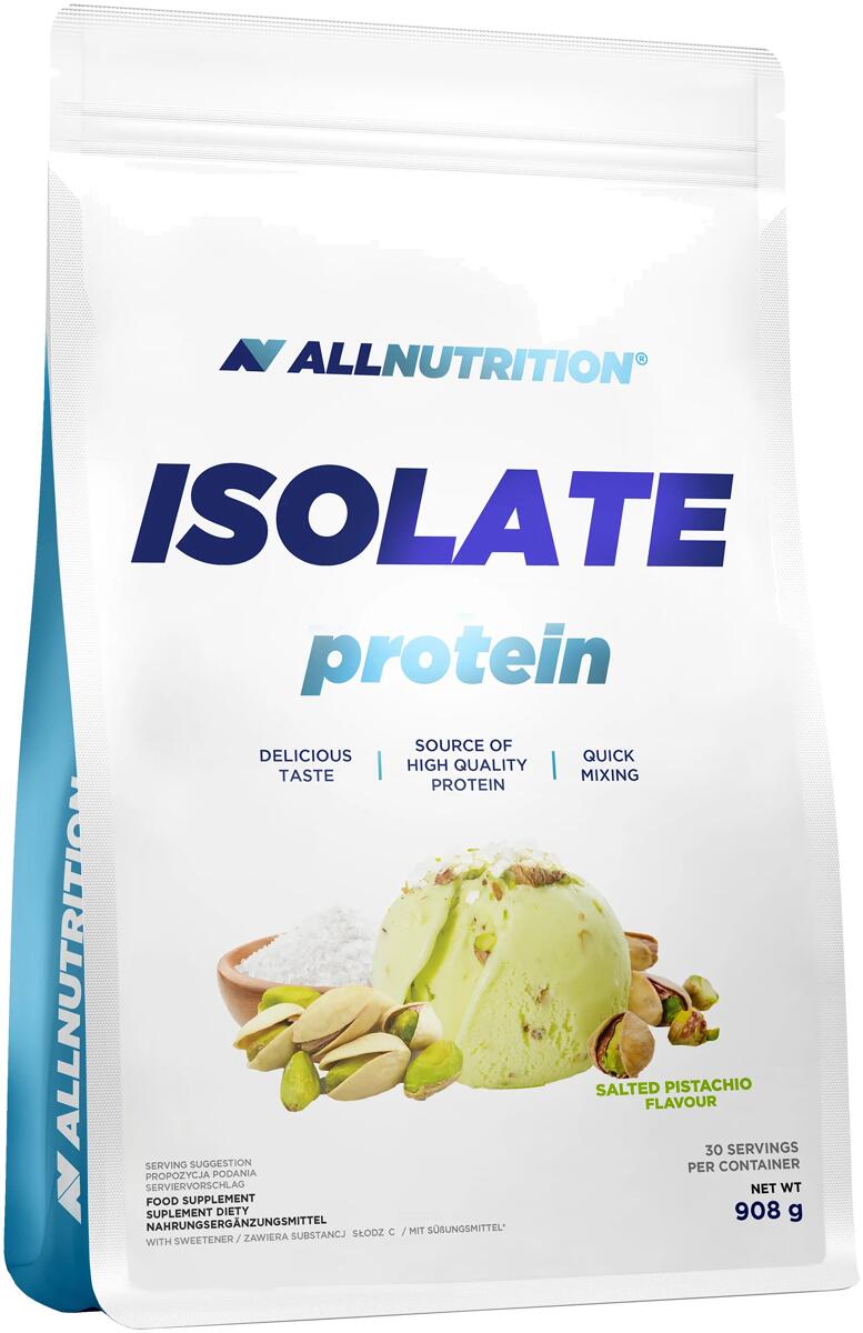 Allnutrition Isolate Protein, 908 g Beutel,White Chocolate Strawberry