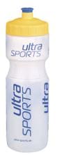 Ultra Sports Trinkflasche, transparent, 800 ml