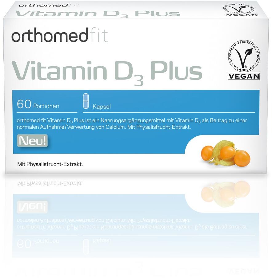 Orthomed fit Vitamin D3 Plus Kapsel, 60 Tagesportionen (V963-30)