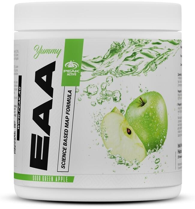 Peak Performance Active Yummy EAA, 400 g Dose, Sour Green Apple