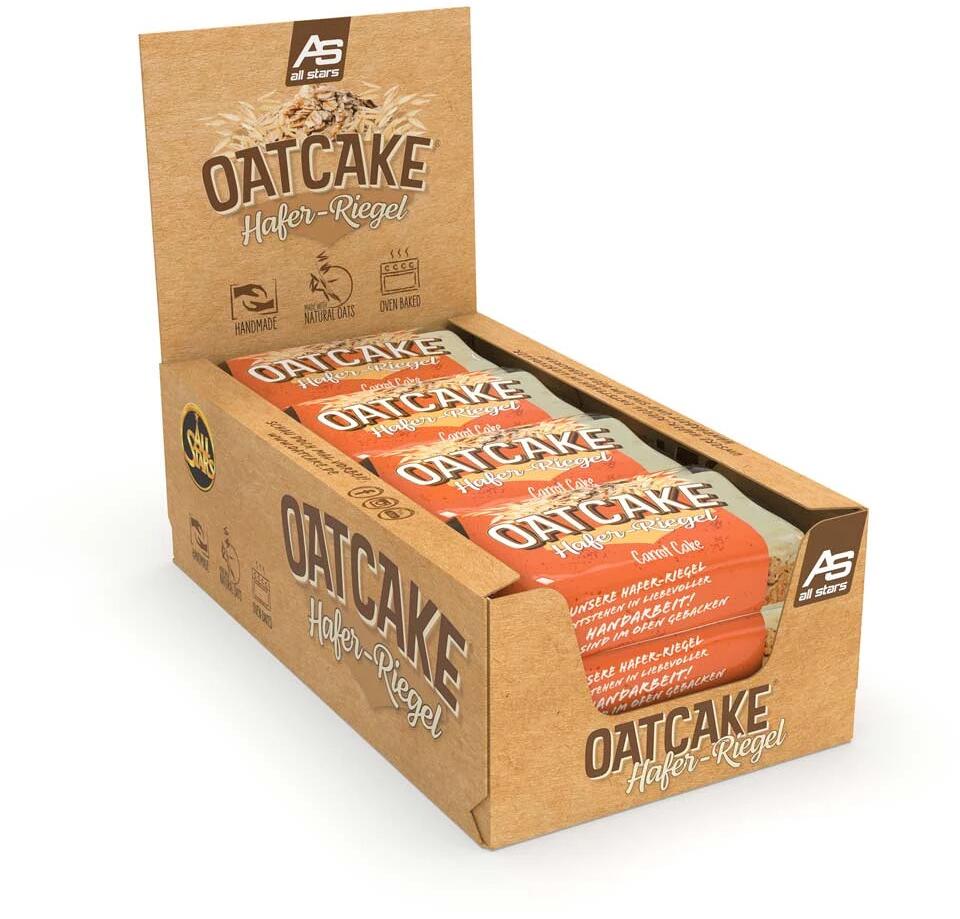 All Stars Oatcake Hafer-Riegel, 12 x 80 g Riegel, Carrot Cake