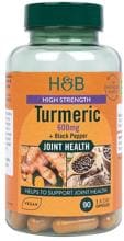 Holland & Barrett High Strength Turmeric with Black Pepper - 600 mg, 90 Kapseln