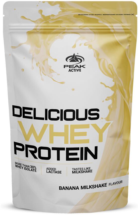 Peak Performance Delicious Whey Protein, 900 g Beutel, Banana Milkshake