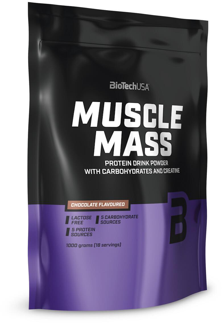 BioTech USA Muscle Mass, 1000 g Beutel, Chocolate