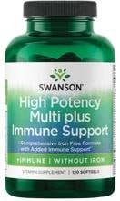 Swanson Multi Plus Immune Support - Without Iron, 120 Kapseln