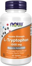 Now Foods L-Tryptophan 1000 mg Double Strength, 60 Tabletten