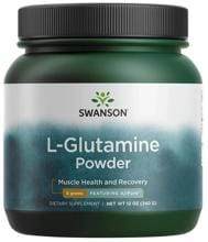 Swanson L-Glutamine Powder Featuring AjiPure 5 g, 340 g Dose