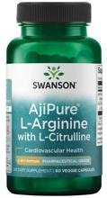 Swanson AjiPure L-Arginine with L-Citrulline, 60 Kapseln