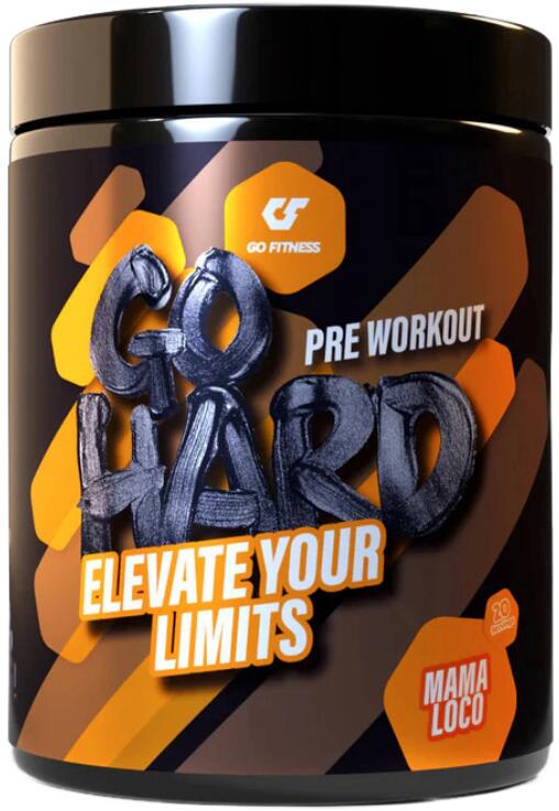 GoFitness Go Hard Pre Workout Booster, 400 g Dose, Mama Loco
