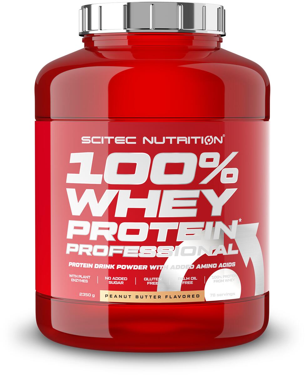 Scitec Nutrition 100% Whey Protein Professional, 2350 g Dose, Erdnussbutter