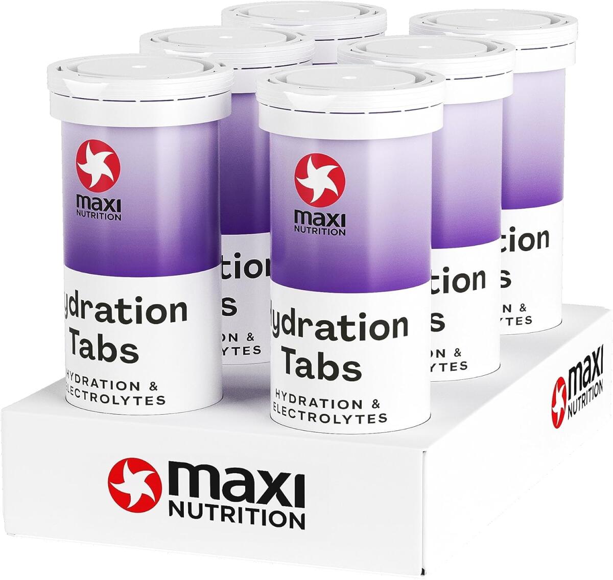 MaxiNutrition Hydration Tabs, 6 x 10 Brausetabletten, Black Currant