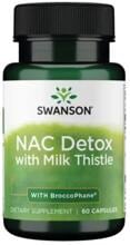 Swanson Nac Detox with Milk Thistle - With Broccophane, 60 Kapseln