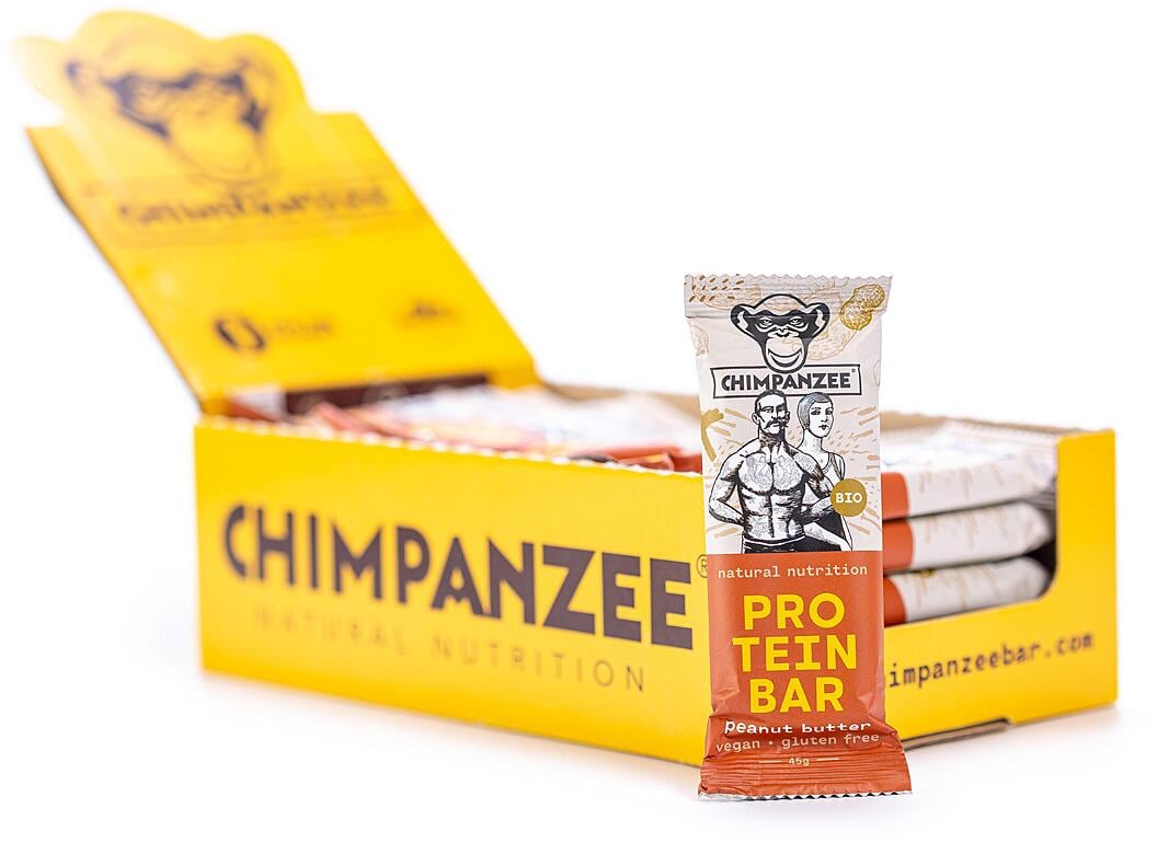 Chimpanzee Protein Bar, 20 x 45 g Riegel, Peanut Butter