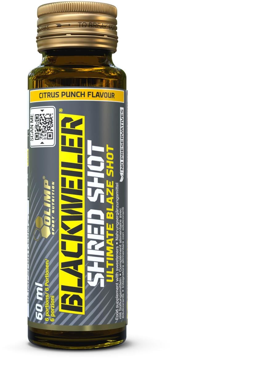 Olimp Blackweiler Shred Shot, 9 x 60 ml Ampullen, Citrus Punch