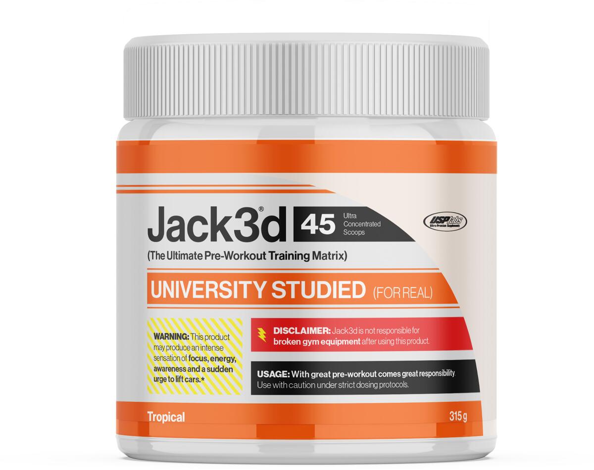 USP Laps Jacked Advanced Pre-workout, 315 g Dose, Tropical