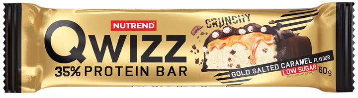 Nutrend Qwizz Protein Bar, 24 × 60 g Riegel, Salted Caramel