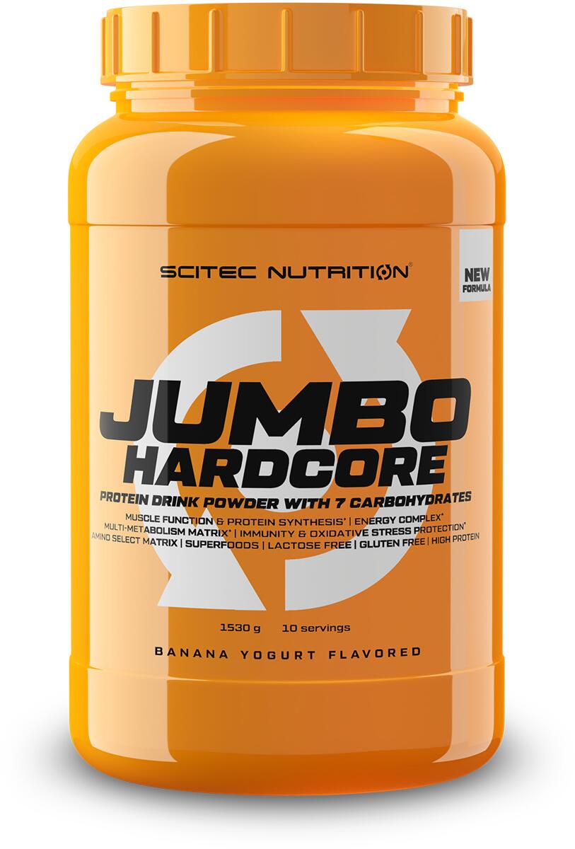 Scitec Nutrition Jumbo Hardcore, 1530 g Dose, Banane Joghurt