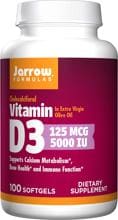 Jarrow Formulas Vitamin D3 - 5000 IU, 100 Softgels