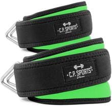 C.P. Sports Premium Hand- und Fußschlaufen mit Triangelschnalle, neongrün
