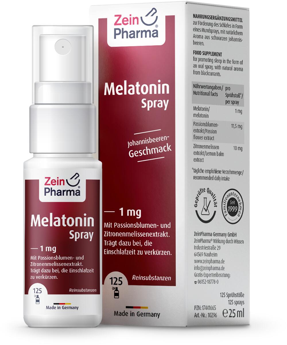 Zein Pharma Melatonin Spray 1 mg, 25 ml