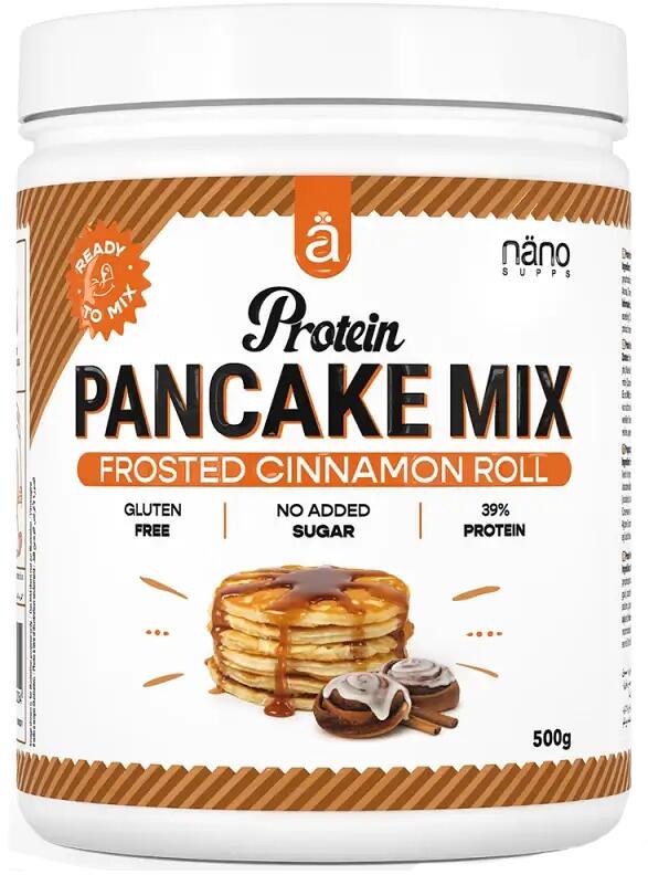 Nanosupps Pancake Mix, 500 g Dose, Frosted Cinnamon Roll