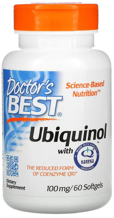 Doctors Best Ubiquinol with Kaneka - 100 mg, 60 Softgels