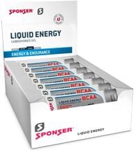 Sponser Liquid Energy BCAA, 18 x 70 g Display, Strawberry-Banana