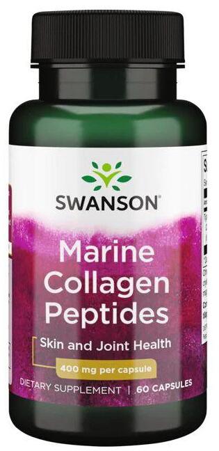 Swanson Marine Collagen Peptides 400 mg, 60 Kapseln