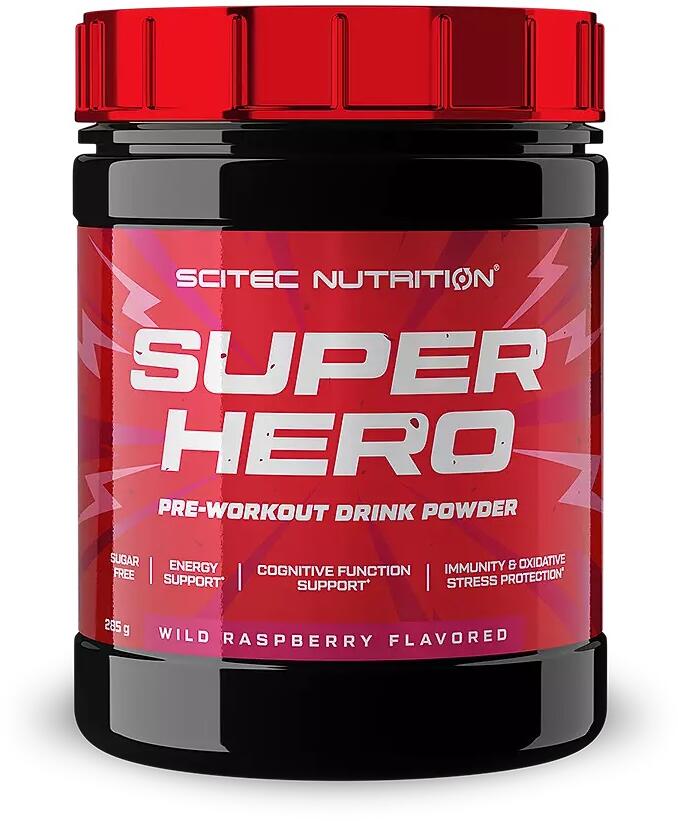 Scitec Nutrition Superhero Pre-Workout, 285 g Dose, Wild Raspberry