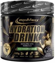 IronMaxx Hydration Drink, 480 g Dose, Sour Green Apple