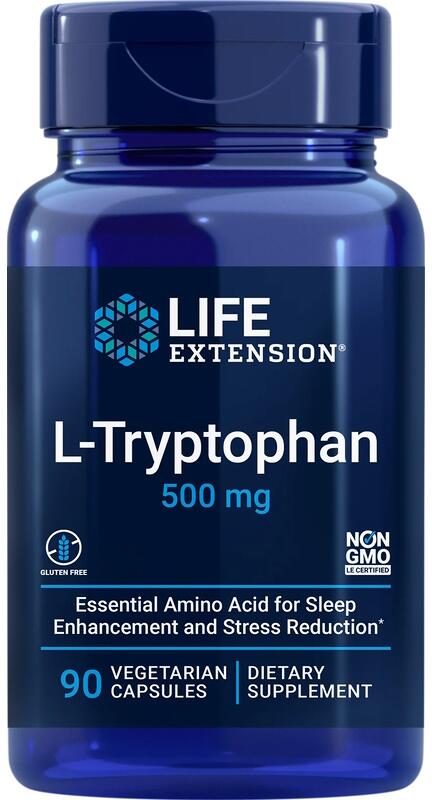 Life Extension L-Tryptophan 500 mg, 90 vegetarische Kapseln