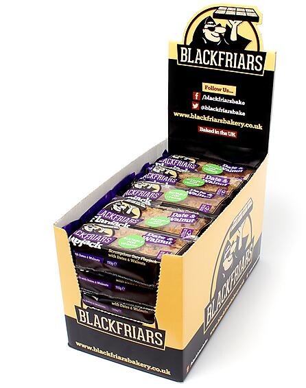 Blackfriars Flapjack, 25 x 110 g Riegel, Date + Walnut