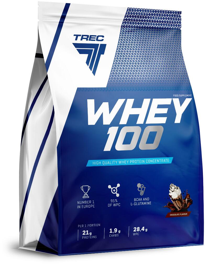 Trec Nutrition Whey 100, 900 g Beutel, Double Chocolate