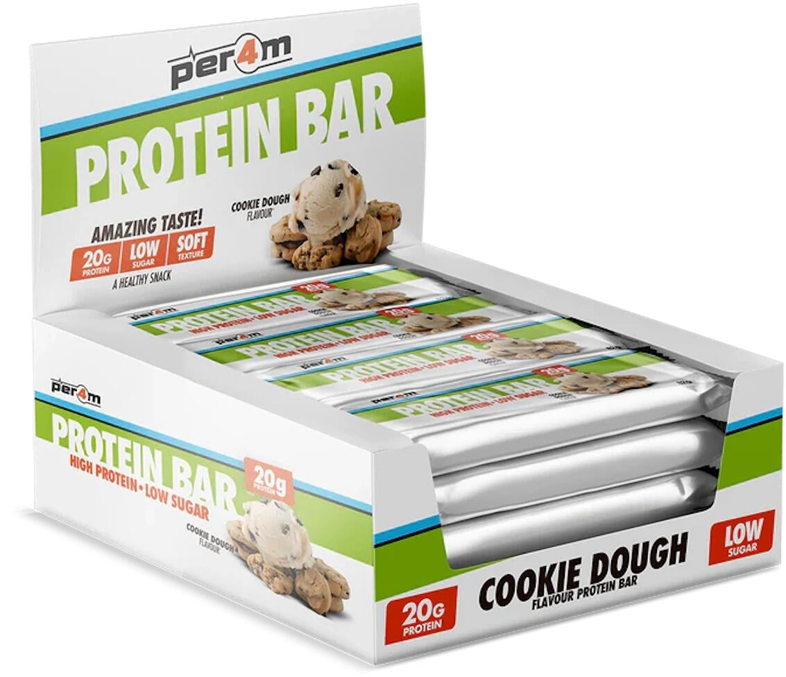 Per4m Protein Bar, 12 x 62 g Riegel, Cookie Dough