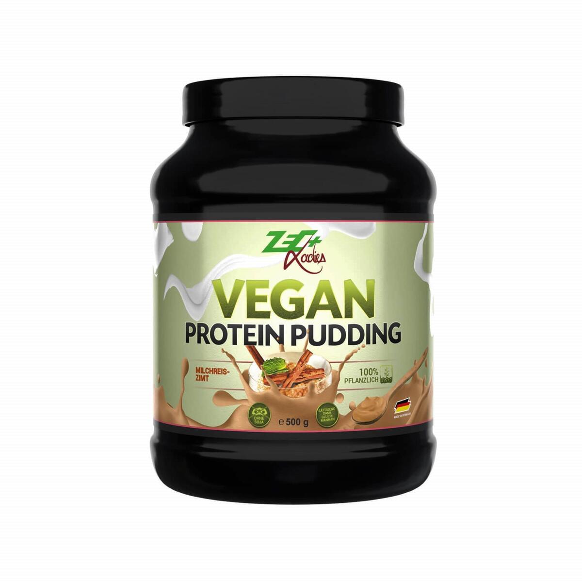 ZEC+ Ladies Vegan Protein Pudding, 500 g Dose, Milchreis-Zimt