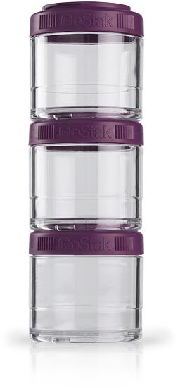 Blender Bottle GoStak 3erPack, 100 ml, Plum bei Metasport
