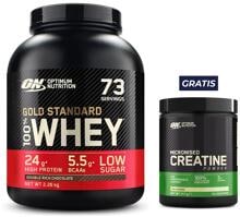 Optimum Nutrition 100 % Whey Gold Standard + GRATIS Micronised Creatine Powder