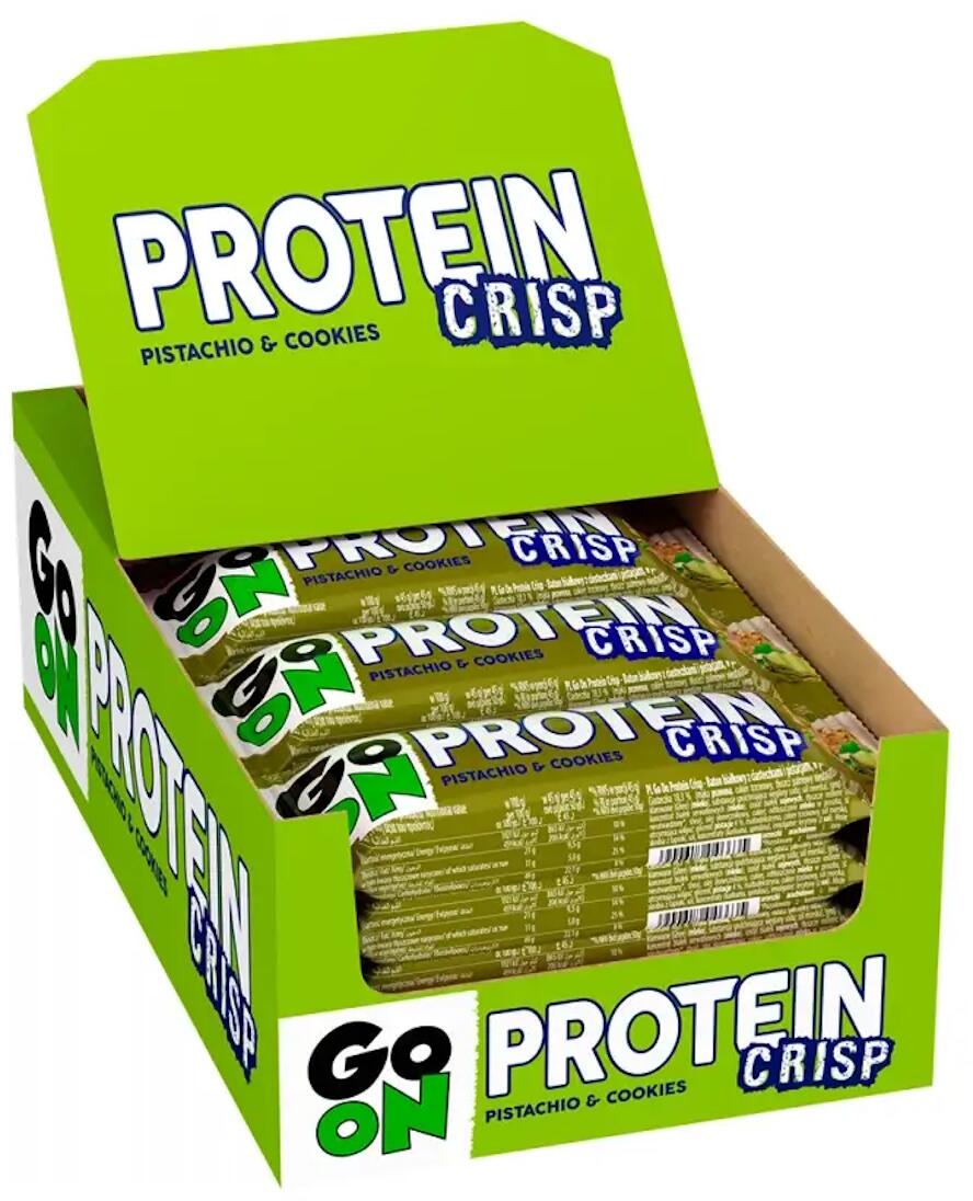 Go On Nutrition Protein Crisp Bar, 24 x 45 g Riegel, Pistachio ...