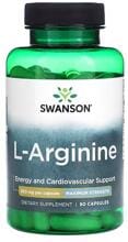 Swanson L-Arginine - 850 mg, 90 Kapseln