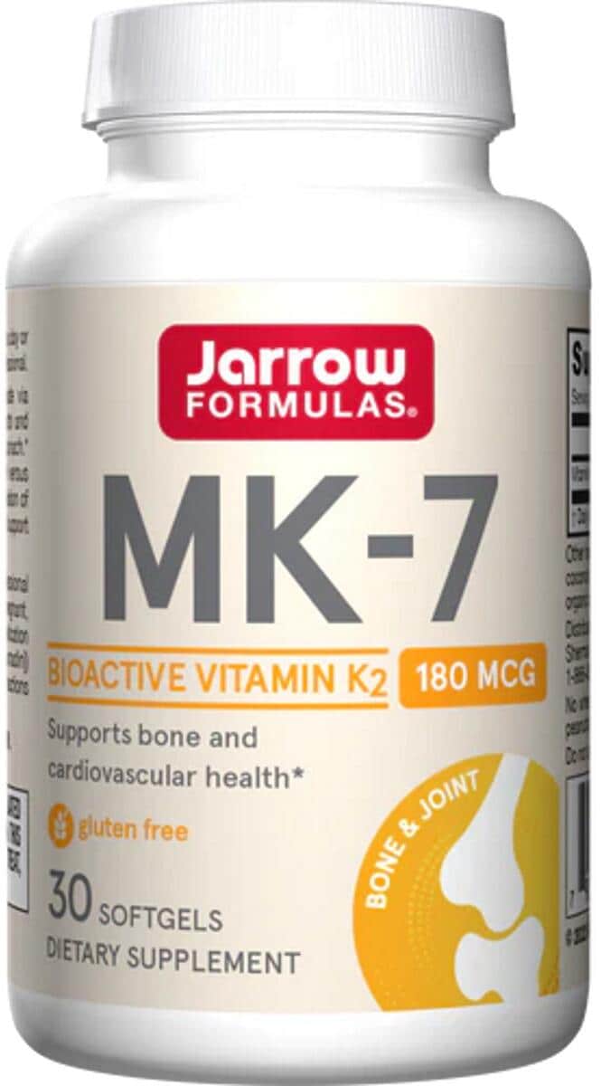 Jarrow Formulas Vitamin K2 MK-7 - 180 mcg, 30 Softgels