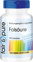 fair & pure Folsäure (800 µg), 180 Tabletten Dose