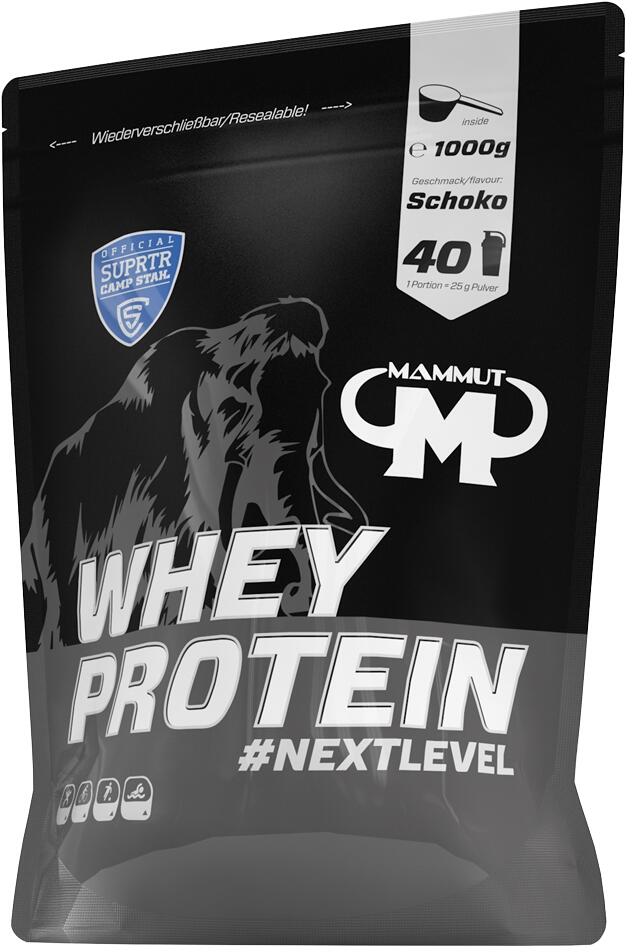 Best Body Mammut Whey Protein, 1000 g Beutel, Schoko