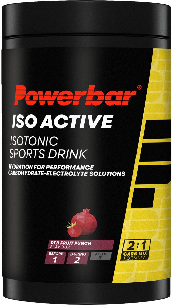 PowerBar IsoActive Sportgetränk, 600 g Dose, Red Fruit Punch