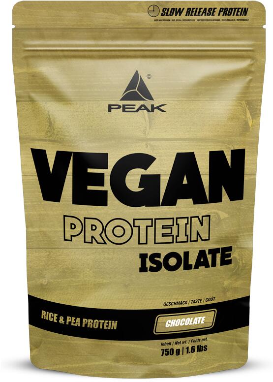 Peak Performance Vegan Protein Isolate, 750 g Beutel, Chocolate